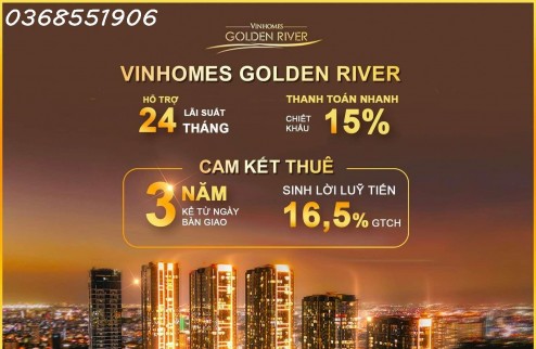 Vinhomes Golden River Giá Tốt Nhất CĐT, Căn 2PN 2WC 68m2 Chỉ 9.9 Tỷ CK 16%